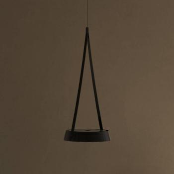 LED tölthető függőlámpa Mahina, fekete, Ø 17 cm, fém, CCT