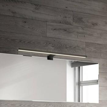 LED tükör lámpa Dun 2 az 1-ben, matt fekete, IP44, hossza 50 cm kép