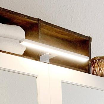 LED tükör világítás Mira, szélesség 30 cm, króm, fém, 4000 K kép