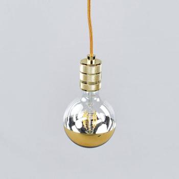 LED tükrös gömb lámpa E27 7W arany kép