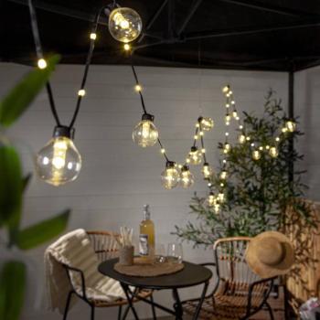 LED tündérfények Bolla, átlátszó, műanyag Hossza 5,3 m 20-fl. kép