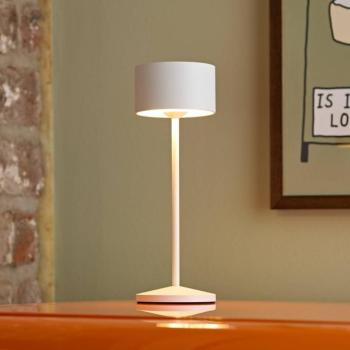 LED újratölthető asztali világítás Veluna, fehér, 3 db-os szett, 25 cm, IP44 kép