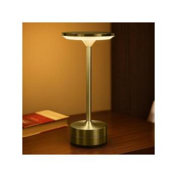 LED újratölthető érintőkapcsolós asztali lámpa TAVOLO LED/2,5W/5V 2400 mAh 3000-6000K arany ML2268 kép