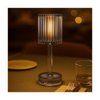 LED újratölthető érintős asztali lámpa SIMPLE LED/1W/5V 3000-6000K 2400 mAh füstszínű ML2290 kép