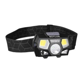 - LED újratölthető érzékelős fejlámpa LED/3W/900 mAh IP44 fekete 50006220 kép