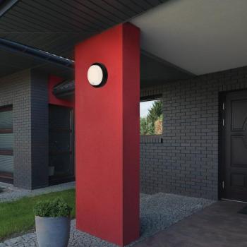 LED újratölthető kültéri fali lámpa 3765015, érzékelő, fekete kép