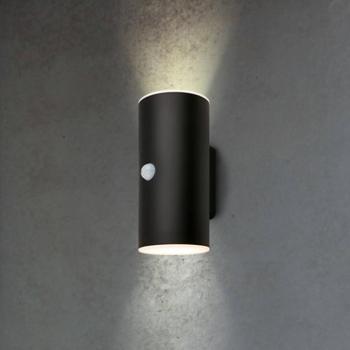 LED újratölthető kültéri fali lámpa 3787015, fekete, szenzoros, fel/le, fel/le kép