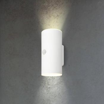 LED akkumulátoros kültéri fali világítás, fehér, érzékelő, fel/le kép