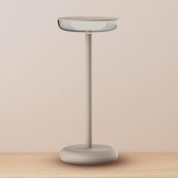 LED újratölthető teraszvilágítás Pasi bézs magasság 26 cm fém kép