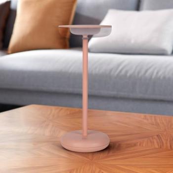 LED újratölthető teraszvilágítás Pasi, rózsaszín Magasság 26 cm Fém Touch kép