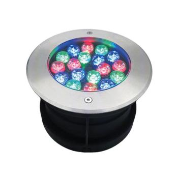 LED UNDERWATER LIGHT 18W RGB, IP68 WITH REMOTE kép