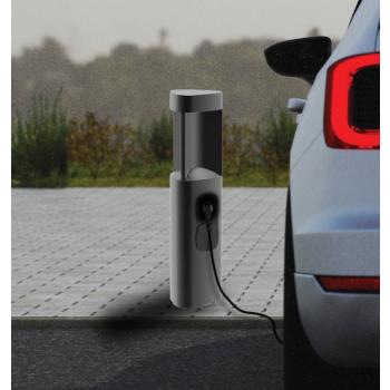LED útvilágítás E354, grafit színű, 2 foglalat, magasság 50cm kép