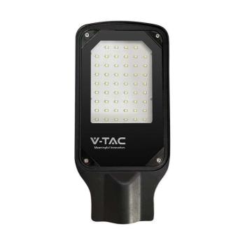 LED Vékony utcai lámpa, 50w, 4000K, természetes fehér, 4270lm, 110°, fekete, CRI>70, IP65, V-TAC, 10208 kép