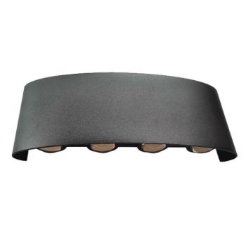 LED WALL LAMP 8X1W 4000K IP54 BLACK kép