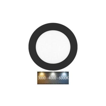 LED-WSL-CCT/6W/CR - LED Beépíthető lámpa LADA LED/6W/230V IP44 fekete LED-WSL-CCT/6W/CR kép