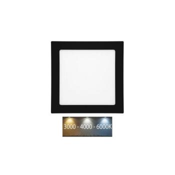 LED-WSQ-CCT/12W/CR- LED Beépíthető lámpa RAFA LED/12W/230V IP44 fekete LED-WSQ-CCT/12W/CR kép