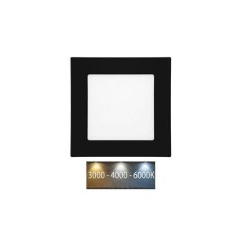 LED-WSQ-CCT/6W/CR - LED Beépíthető lámpa RAFA LED/6W/230V IP44 fekete LED-WSQ-CCT/6W/CR kép