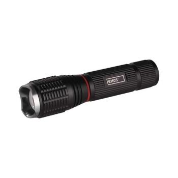 EMOS Fém COB LED zseblámpa fókuszálható 230lm, fekete, P3111 kép
