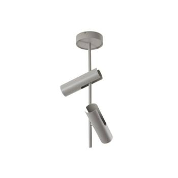 Leda 2 mennyezeti spotlámpa, taupe, 2 izzós, acél, GU10, magasság 55 cm kép