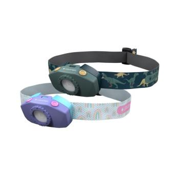 LEDLENSER Kidled2 fejlámpa gyerekeknek 40lm 1xAAA lila kép