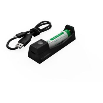 LEDLENSER Li-ion akkumulátor töltő állomás + 14500 akku kép