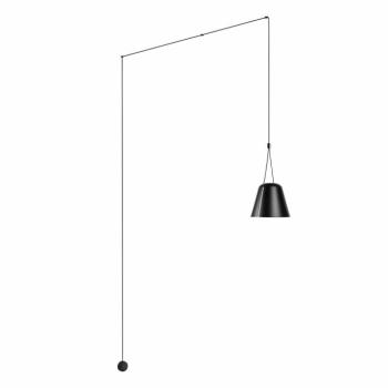 LEDS-C4 Attic függő lámpa kúpos decentr. fekete kép