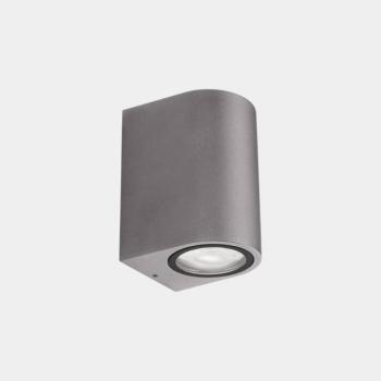LEDS-C4 kültéri falilámpa Eko Single, szürke, szélesség 7 cm, alumínium kép