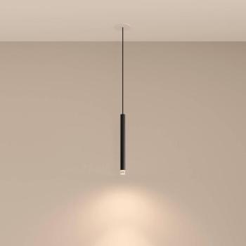 LEDS-C4 LED-es függő lámpa, fekete, 1 lámpás, alumínium, süllyesztve kép