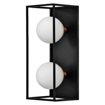 Ledvance Decor Square keretes fali lámpa 2 foglalattal, fekete kép