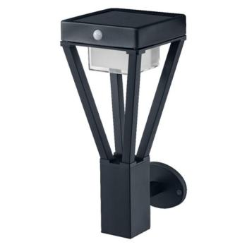 Ledvance Endura Style Solar napelemes fali LED lámpa kültérre, fény és mozgásérzékelővel, melegfehér, 6W kép