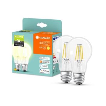 KÉSZLET 2x LED Dimmelhető izzó SMART+ A60 E27/6W/230V 2700K - Ledvance 4058075625785 kép
