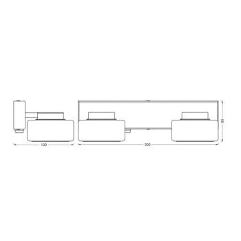 LEDVANCE LED fali lámpa Orbis Flame, 2-lámpás, króm, IP44 kép