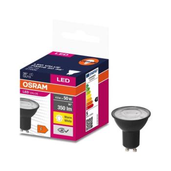 LED Izzó VALUE PAR16 GU10/4,5W/230V 2700K 36° fekete - Osram 4058075766334 kép