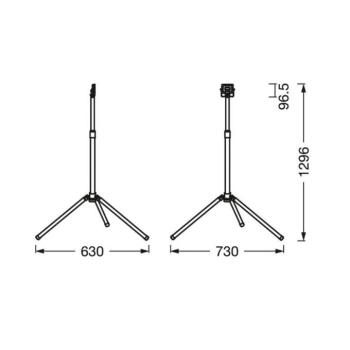 Ledvance LED munkafény Value Tripod egylángú, 10W-os LED munkafény kép