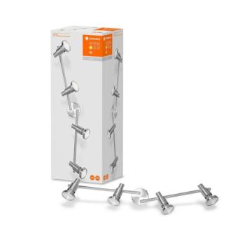 LEDVANCE Niclas LED-es reflektor, nikkel, 4 lángos kép
