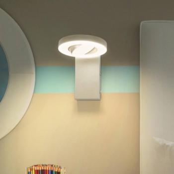 LEDVANCE Saturn CCT LED fali spotlámpa, kapcsoló, fehér kép