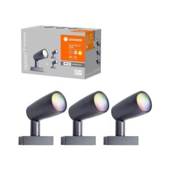 Ledvance - SET 3x LED RGBW kültéri lámpa SMART + SPOT 3xLED / 4,5W / 230V IP65 Wi-Fi 4058075478497 kép