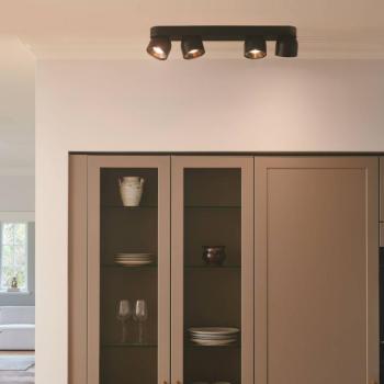 Downlight Pitcher, fekete/sárgaréz, 4 izzós, fém, GU10 kép
