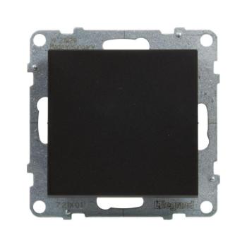 Legrand - 1-es keret nélküli egypólusú kapcsoló SUNO fekete 721401 kép
