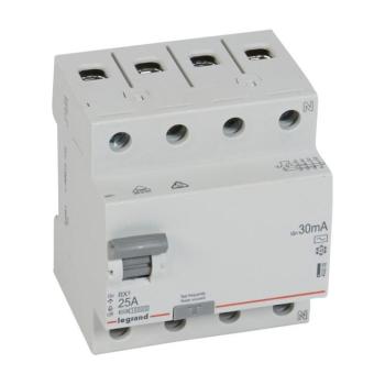 Legrand - 4 pólusú FI-relé RX3 4P 25 A 30 mA AC 402062 kép