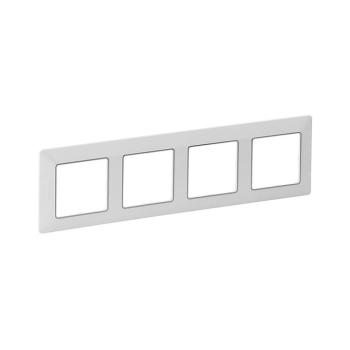 Legrand 754034 - VALENA LIFE 4P kapcsolókeret, fehér/króm 754034 kép