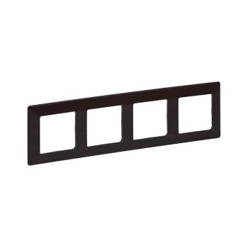 Legrand 754174 - VALENA LIFE 4P kapcsolókhoz való keret, sötét fa 754174 kép