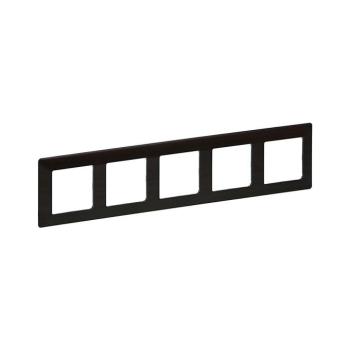 Legrand 754175 - VALENA LIFE 5P kapcsolókeret, sötét fa 754175 kép