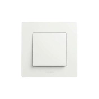 Legrand - Egypólusú kapcsoló 1-es kerettel NILOE STEP fehér LR0060+LR0054 kép