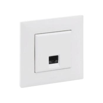Legrand - Ethernet aljzat RJ45 kerettel NILOE STEP fehér LR0060+LR0052 kép
