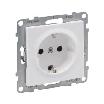 Legrand - Fali aljzat SCHUKO keret nélkül SUNO 250V fehér 721125 kép