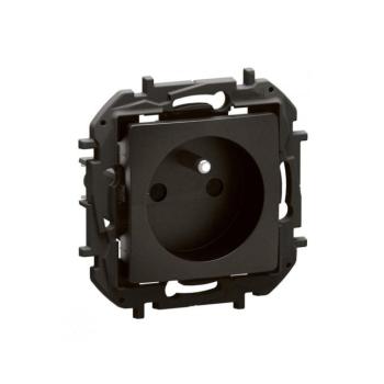Legrand - Keret nélküli fali dugalj NILOE 250V fekete NP3101BK kép