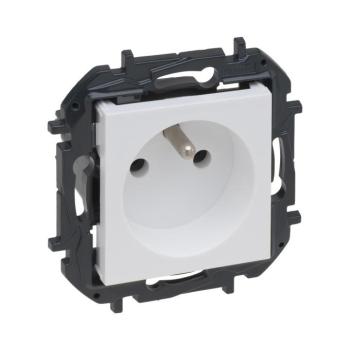 Legrand - Keret nélküli háztartási konnektor NILOE STEP 250V fehér 863130B kép