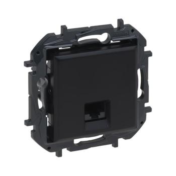 Legrand - Keret nélküli RJ45 Ethernet aljzat NILOE STEP fekete 863559B kép