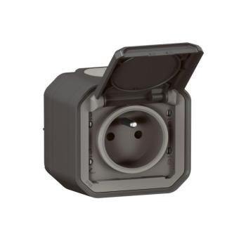 Legrand - Kültéri aljzat PLEXO 250V IP55 antracit 069791L kép